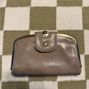 HOBO Taupe Leather wallet